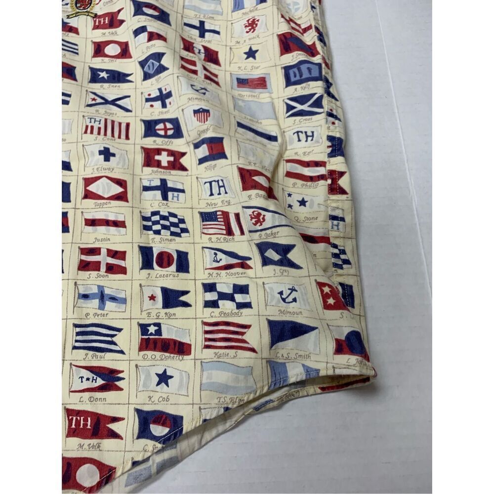 Vintage Flag Patterned Button Down Top - image 2